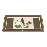 Petit Planet Ebony & Green Floral Rug icon