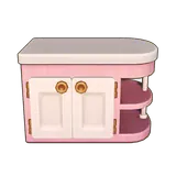 Petit Planet Pink & White Corner Cabinet icon