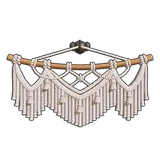 Petit Planet White Macrame Tapestry icon